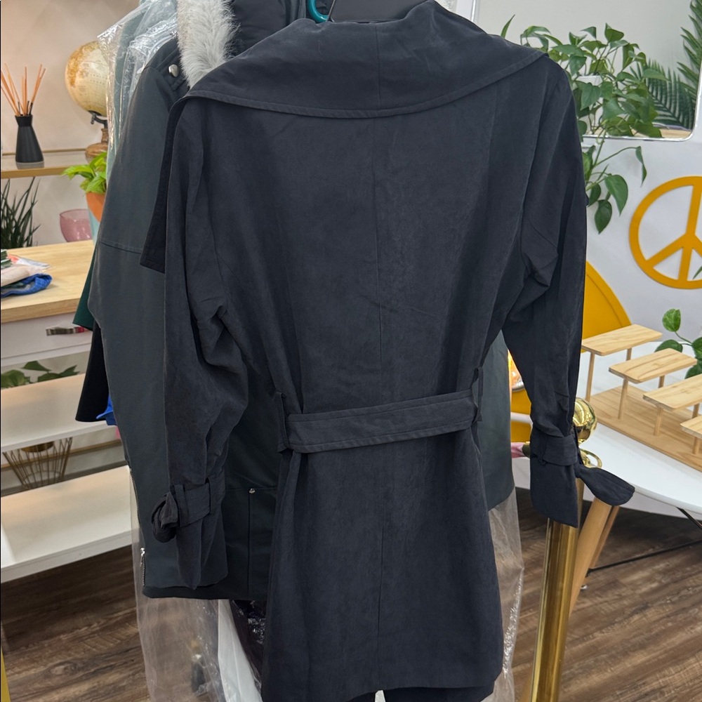 NWT • Mud Pie • Women's Joey Draped Jacket • 🖤 Black • Size S • 4-6 • - Picture 5 of 5